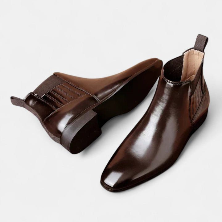 Faustinoboots | Elegante Herren-Stiefeletten aus hochwertigem Kunstleder