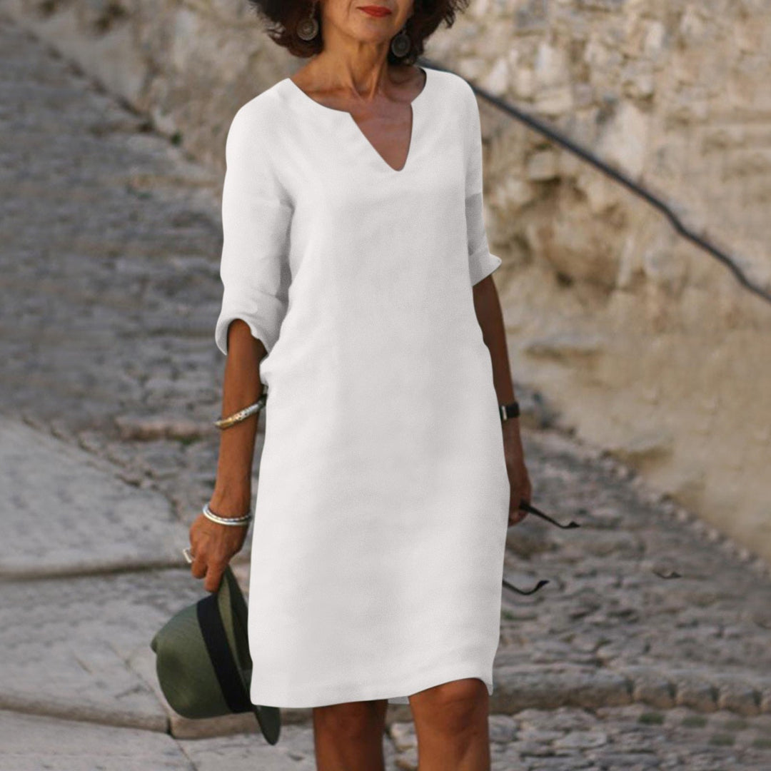 Formvollendet | Elegantes Kleid mit V-Ausschnitt