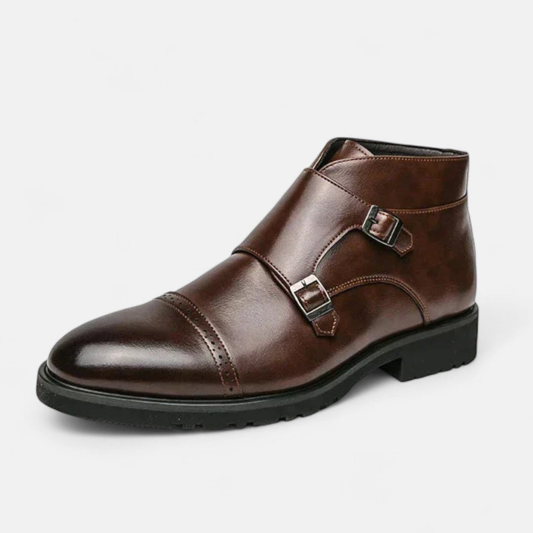 Patriziomonk | Herren Monk Strap Stiefeletten aus Premium-Ecopelle