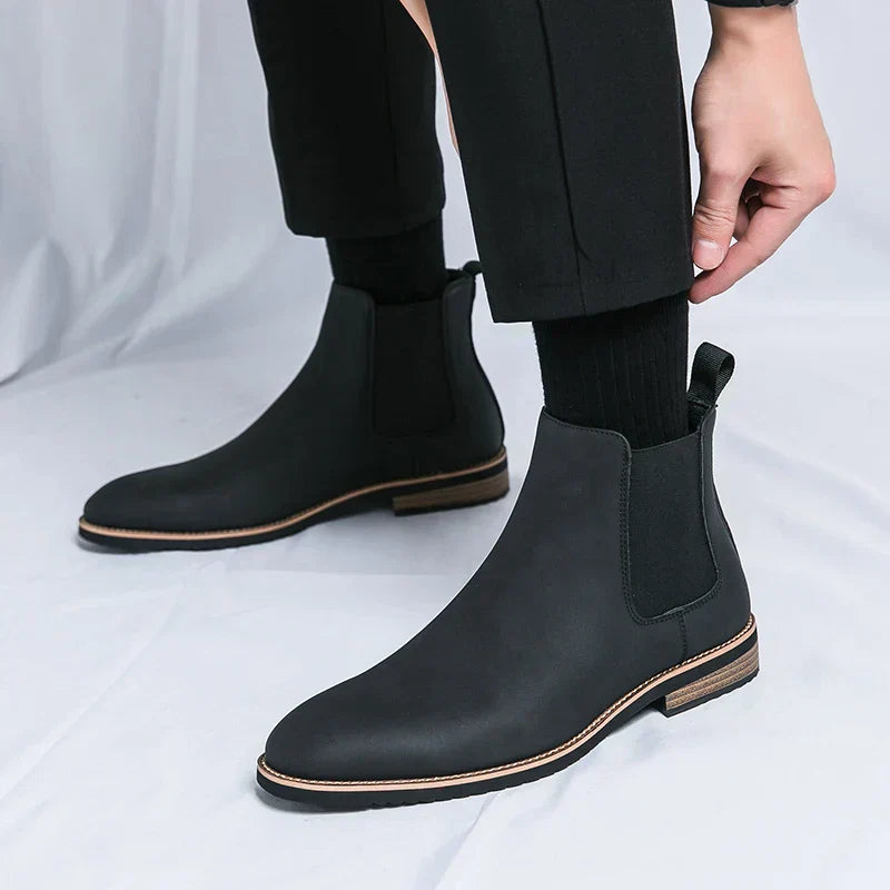 Kaydenstiefel | Chelsea-Stiefel aus Leder
