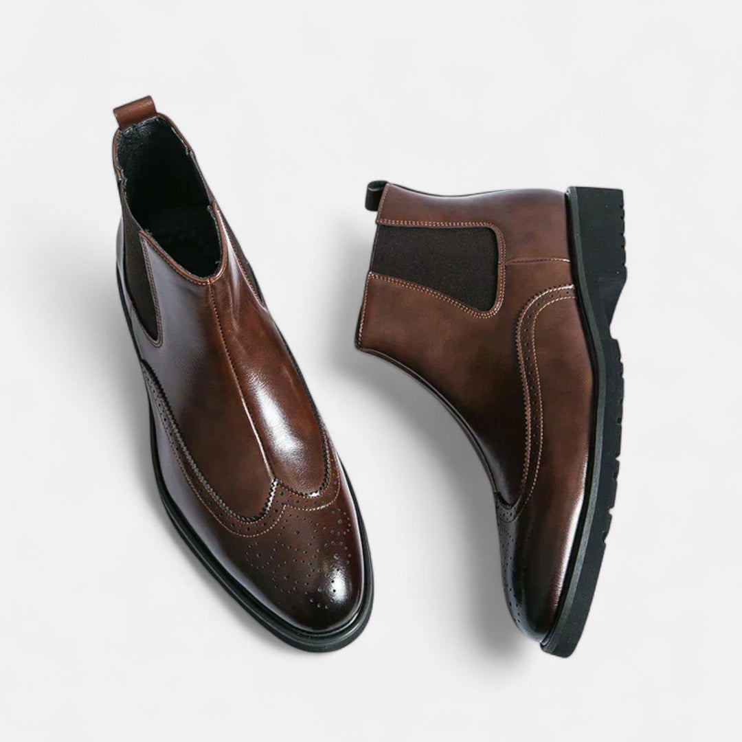 Marziochelsea | Elegante Chelsea-Stiefel für Herren aus Kunstleder
