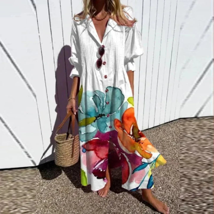 Boho-Wind | Fließendes Strandkleid