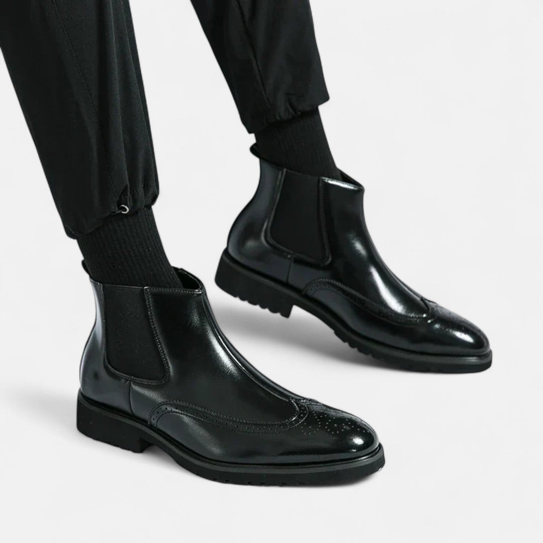 Marziochelsea | Elegante Chelsea-Stiefel für Herren aus Kunstleder
