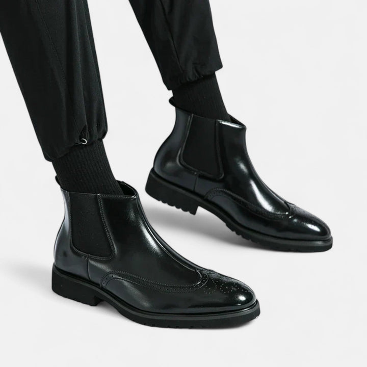 Marziochelsea | Elegante Chelsea-Stiefel für Herren aus Kunstleder