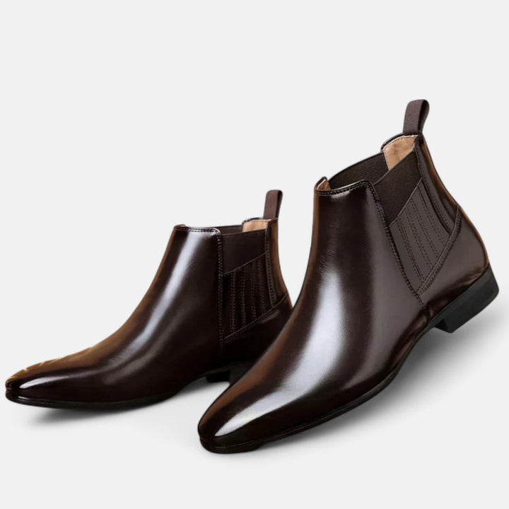 Faustinoboots | Elegante Herren-Stiefeletten aus hochwertigem Kunstleder