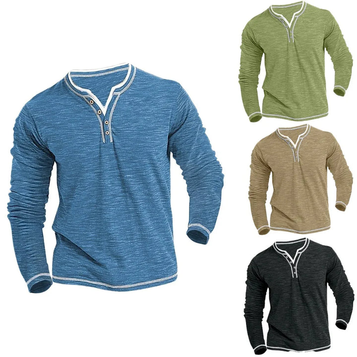 V-Linie | Langarmshirt mit V-Ausschnitt