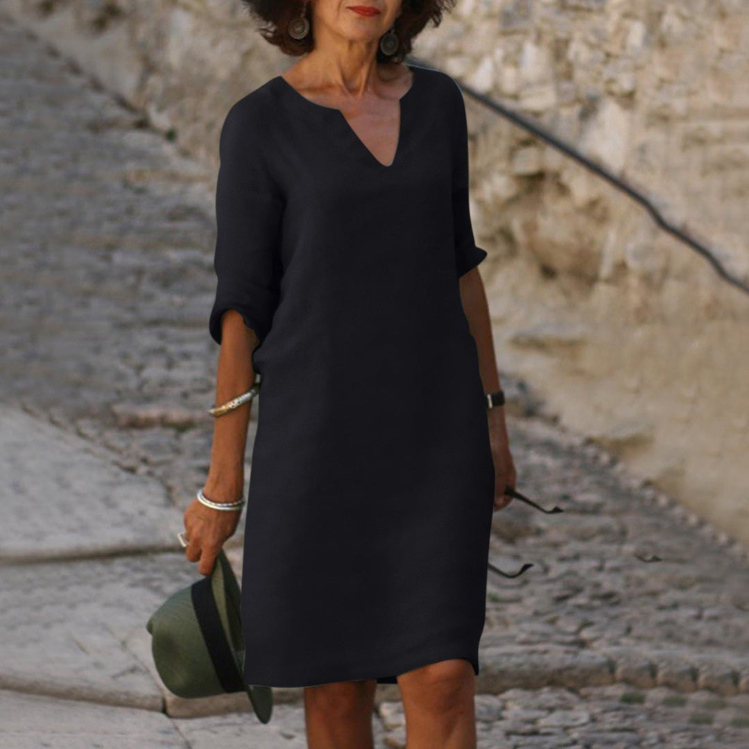 Formvollendet | Elegantes Kleid mit V-Ausschnitt