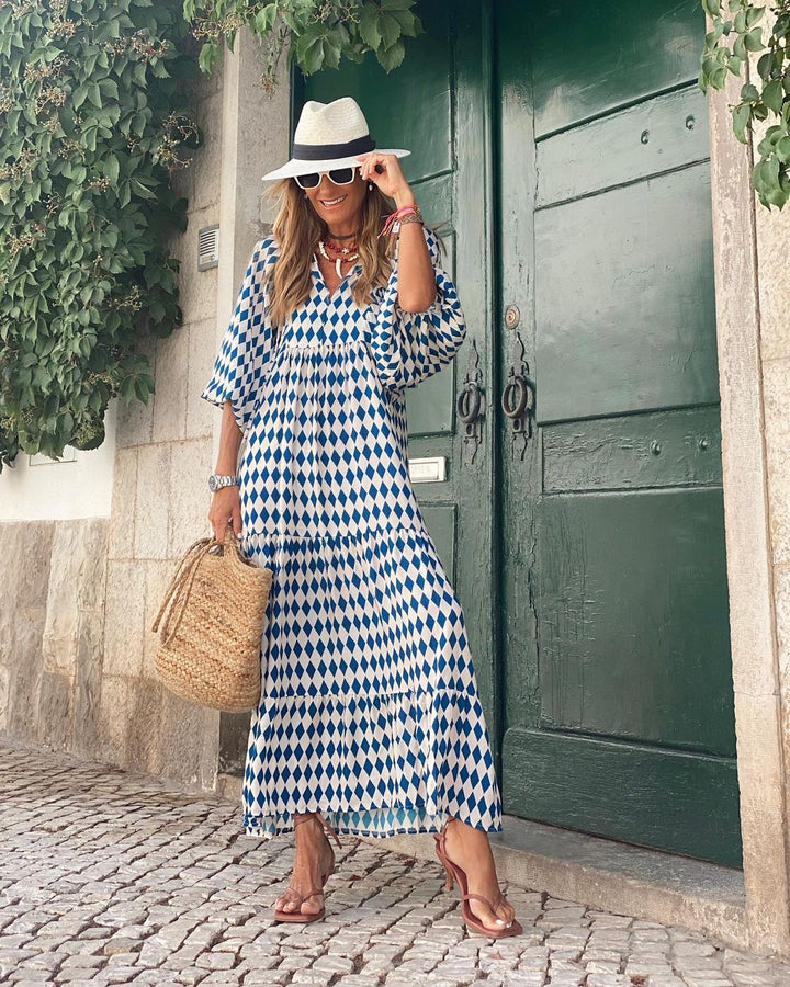 Bohorausch | Bohemian-Kleid mit lebendigem Muster