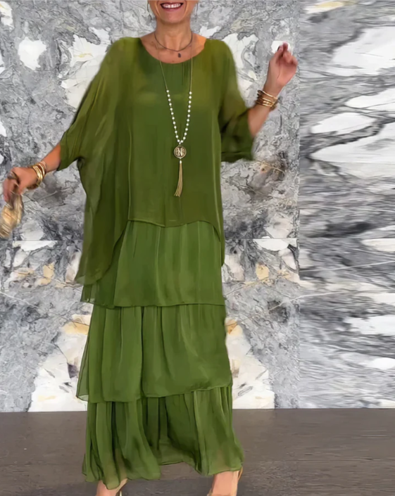 Shinafließ | Elegantes Fließendes Maxikleid