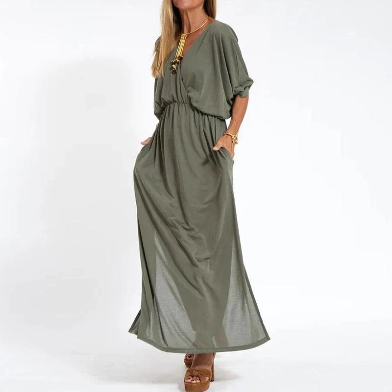 Schwungvoll | Elegantes Fließkleid