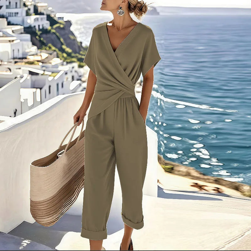 Anastasia zweiteiliges Set in Khaki