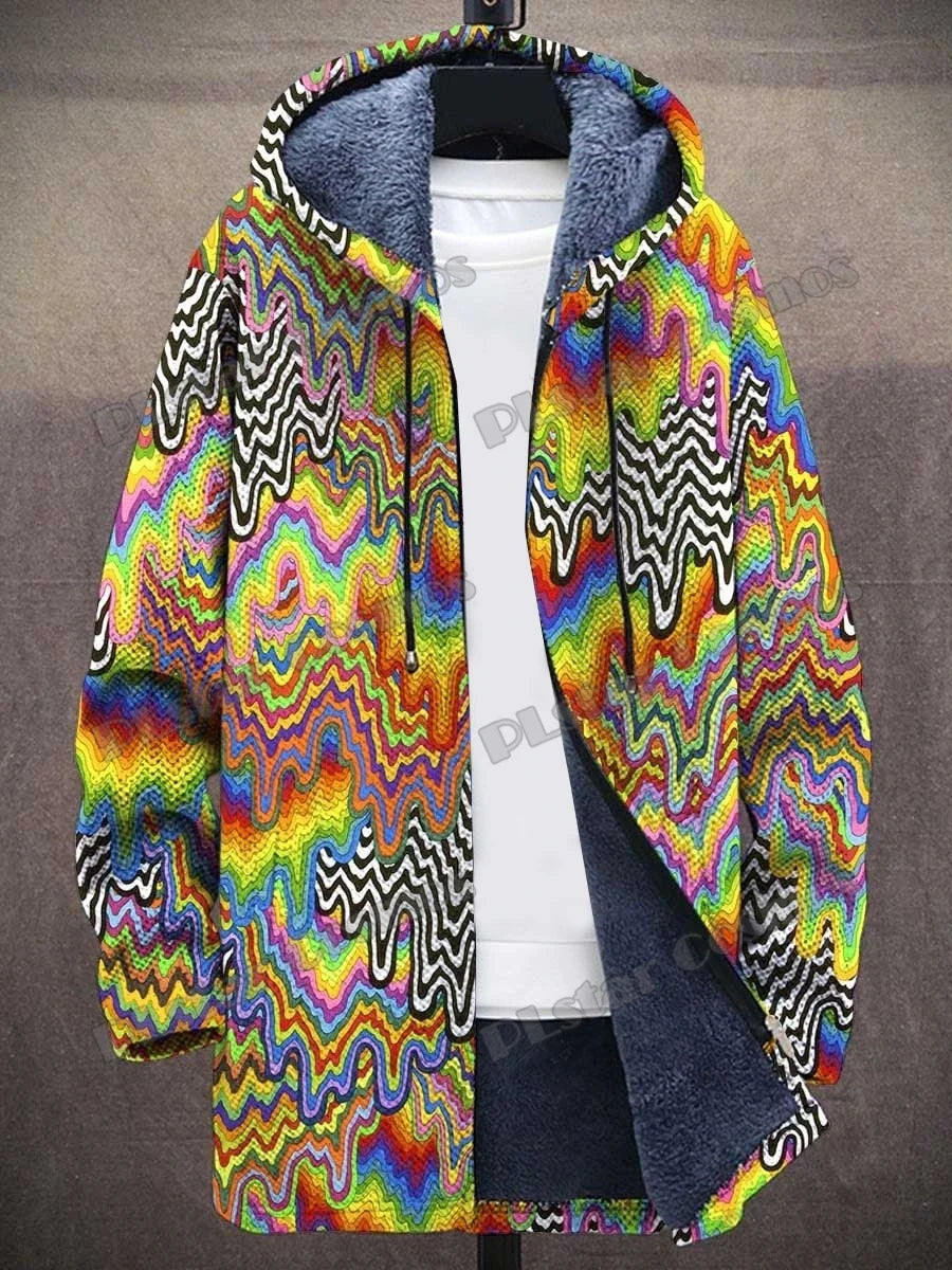 Stadtretro | Fleece-Jacke im Retro-Look für Herren