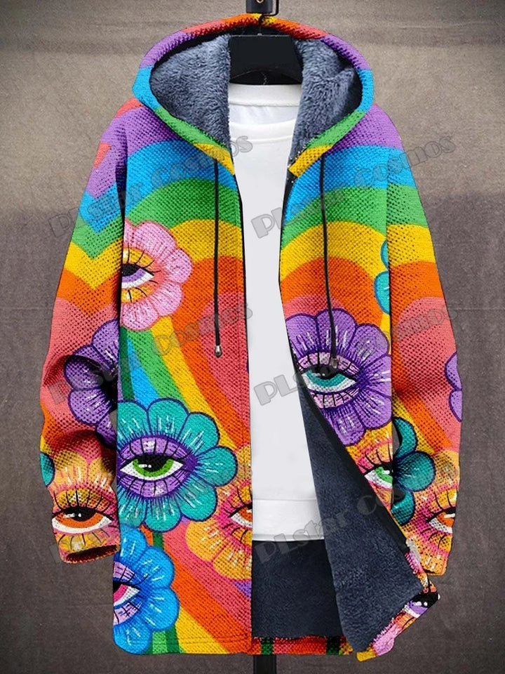 Stadtretro | Fleece-Jacke im Retro-Look für Herren