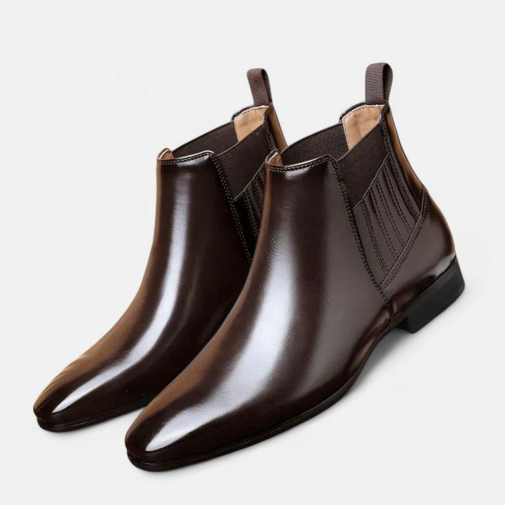 Faustinoboots | Elegante Herren-Stiefeletten aus hochwertigem Kunstleder