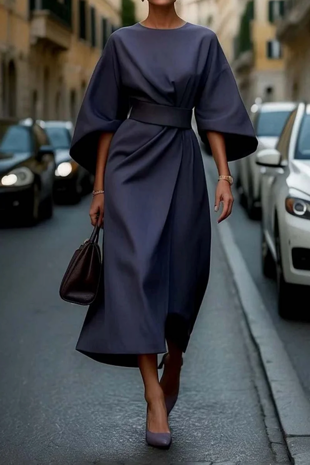 Romelaterne | Zeitlos Elegantes Kleid mit Laterneärmeln