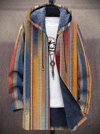 Nostalgieflausch | Fleece-Jacke im Retro-Look für Herren