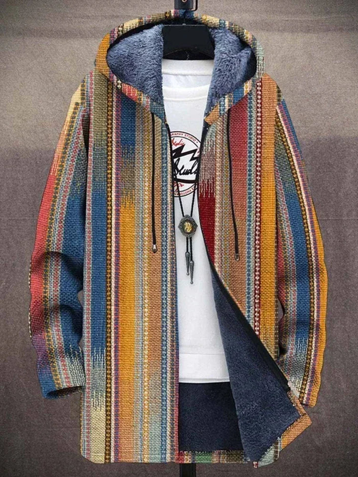 Nostalgieflausch | Fleece-Jacke im Retro-Look für Herren