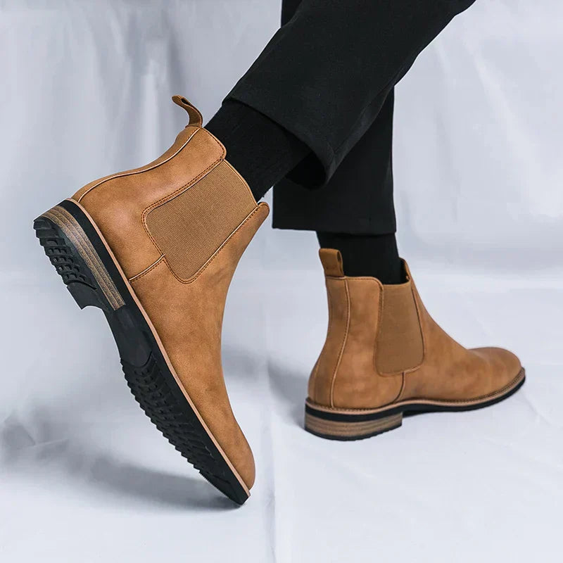 Kaydenstiefel | Chelsea-Stiefel aus Leder