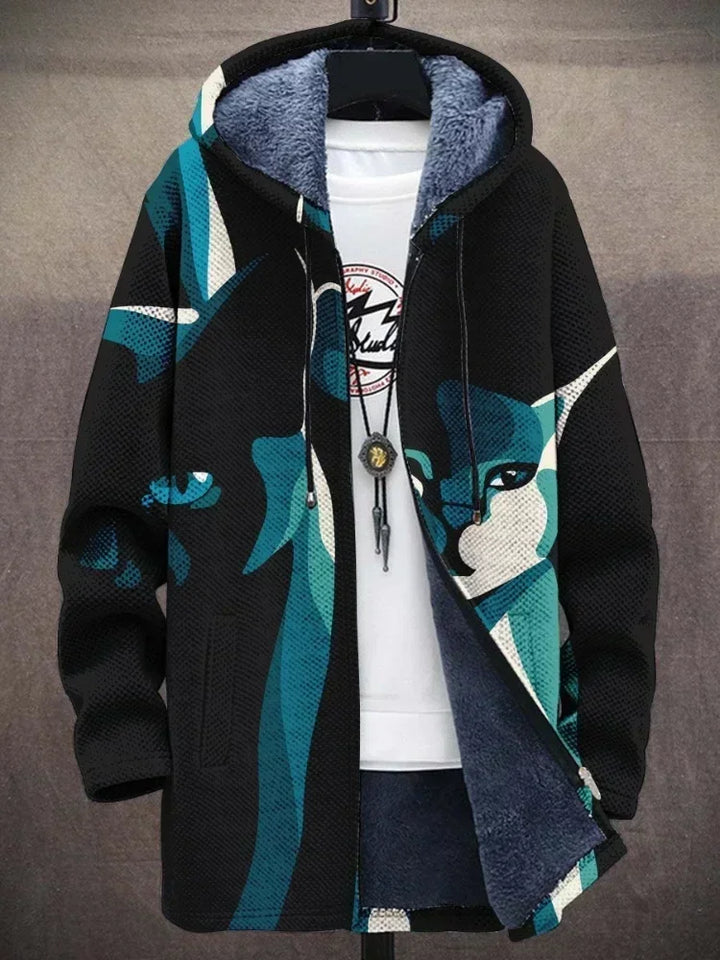 Kuschelretro | Fleece-Jacke im Retro-Look für Damen