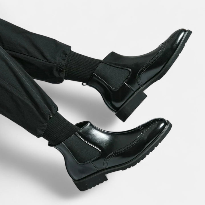 Marziochelsea | Elegante Chelsea-Stiefel für Herren aus Kunstleder