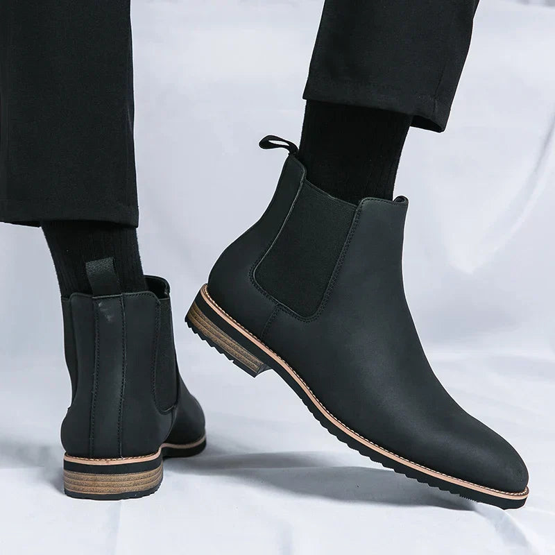 Kaydenstiefel | Chelsea-Stiefel aus Leder
