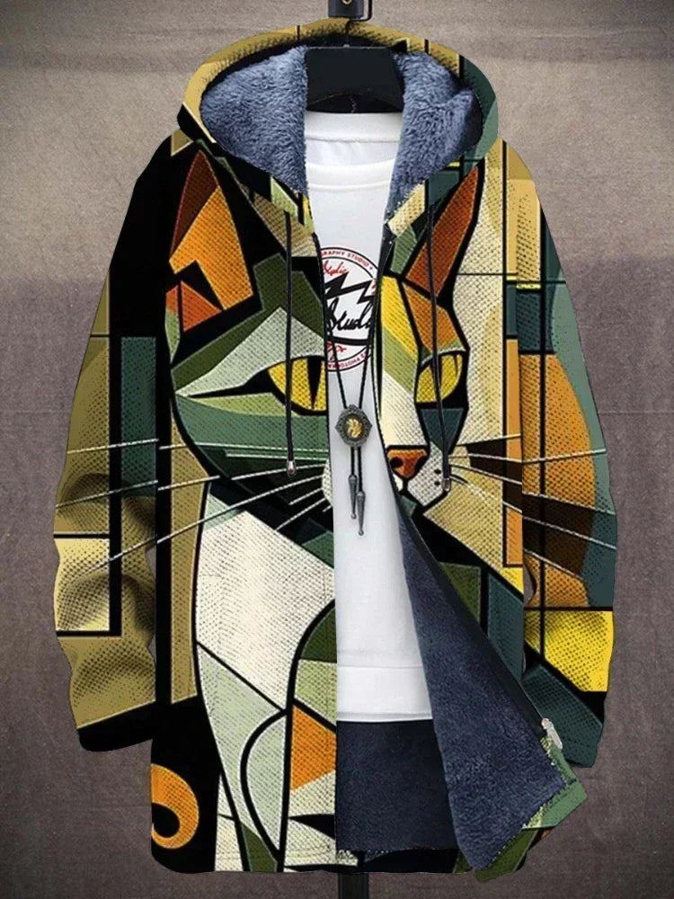 Kuschelretro | Fleece-Jacke im Retro-Look für Damen