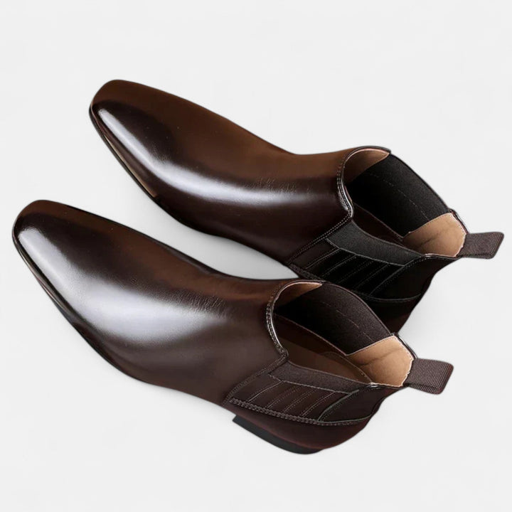 Faustinoboots | Elegante Herren-Stiefeletten aus hochwertigem Kunstleder