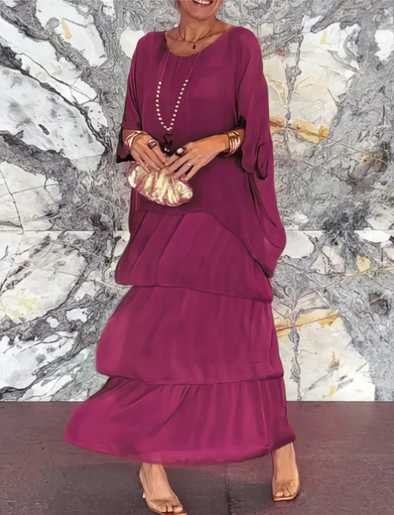 Shinafließ | Elegantes Fließendes Maxikleid