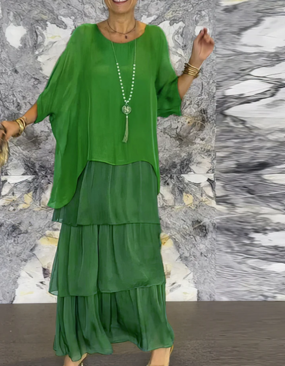 Shinafließ | Elegantes Fließendes Maxikleid