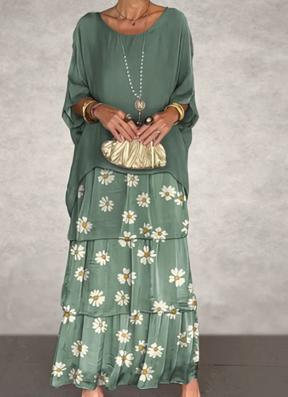 Shinafließ | Elegantes Fließendes Maxikleid