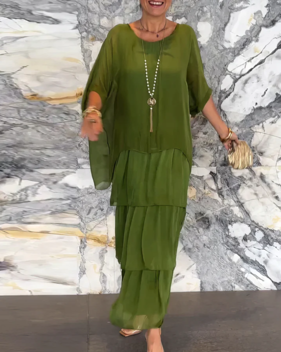 Shinafließ | Elegantes Fließendes Maxikleid