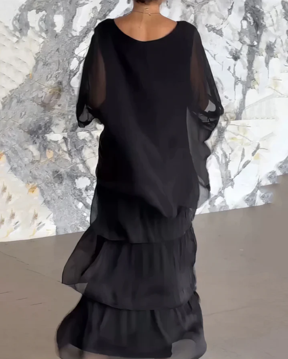 Shinafließ | Elegantes Fließendes Maxikleid