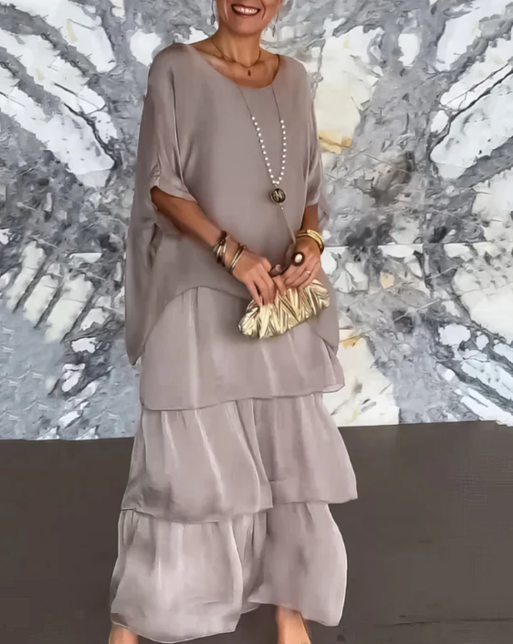 Shinafließ | Elegantes Fließendes Maxikleid