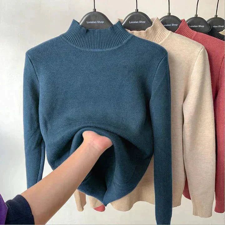 Rollkragenzauber | Warmer Strickpullover