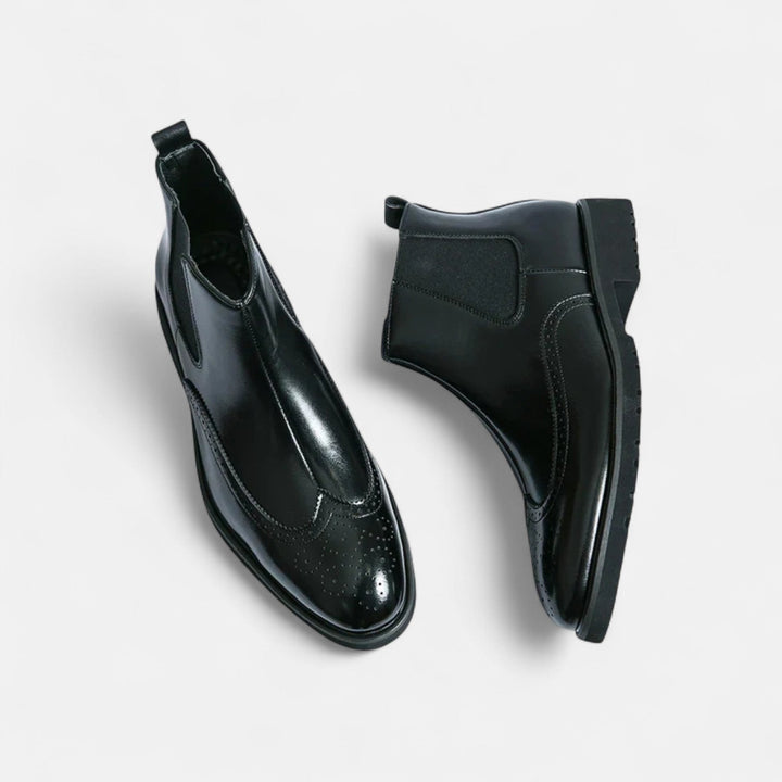 Marziochelsea | Elegante Chelsea-Stiefel für Herren aus Kunstleder