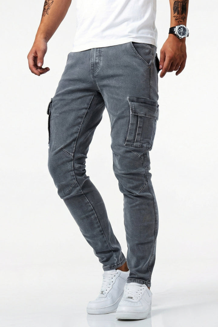 Cargodenim | Elastische Cargo-Jeans für Herren