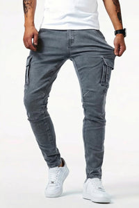 Cargodenim | Elastische Cargo-Jeans für Herren