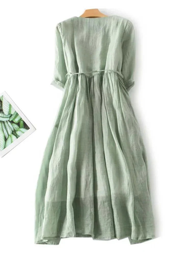 Himmelsblau | Elegantes Kleid in Azurblau