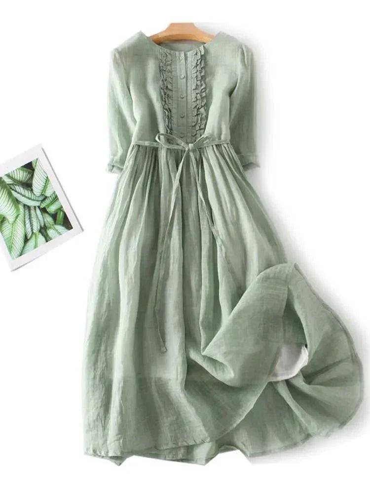 Himmelsblau | Elegantes Kleid in Azurblau