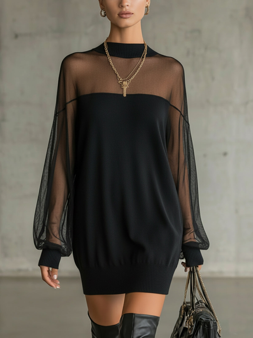 Amélie Mini-Kleid Schwarz