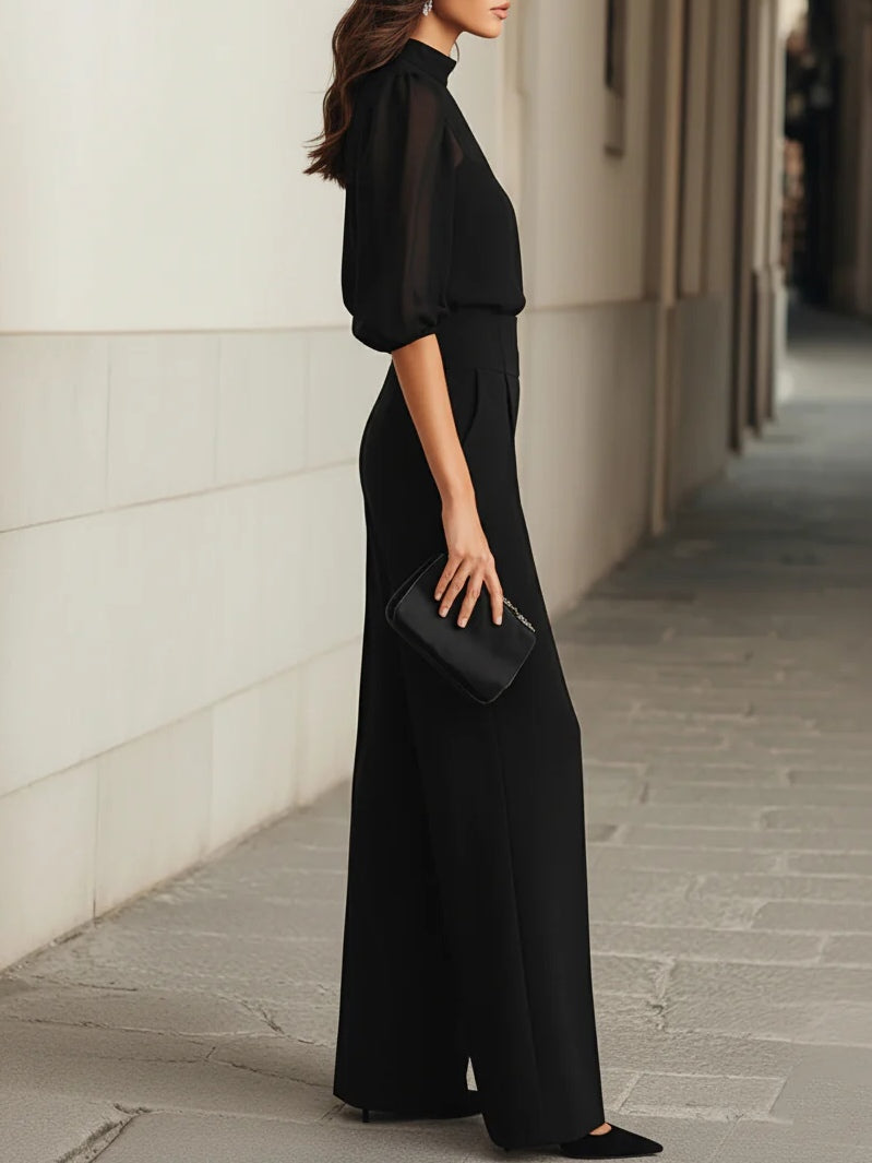 Emma Elegantes 3-teiliges Set Schwarz
