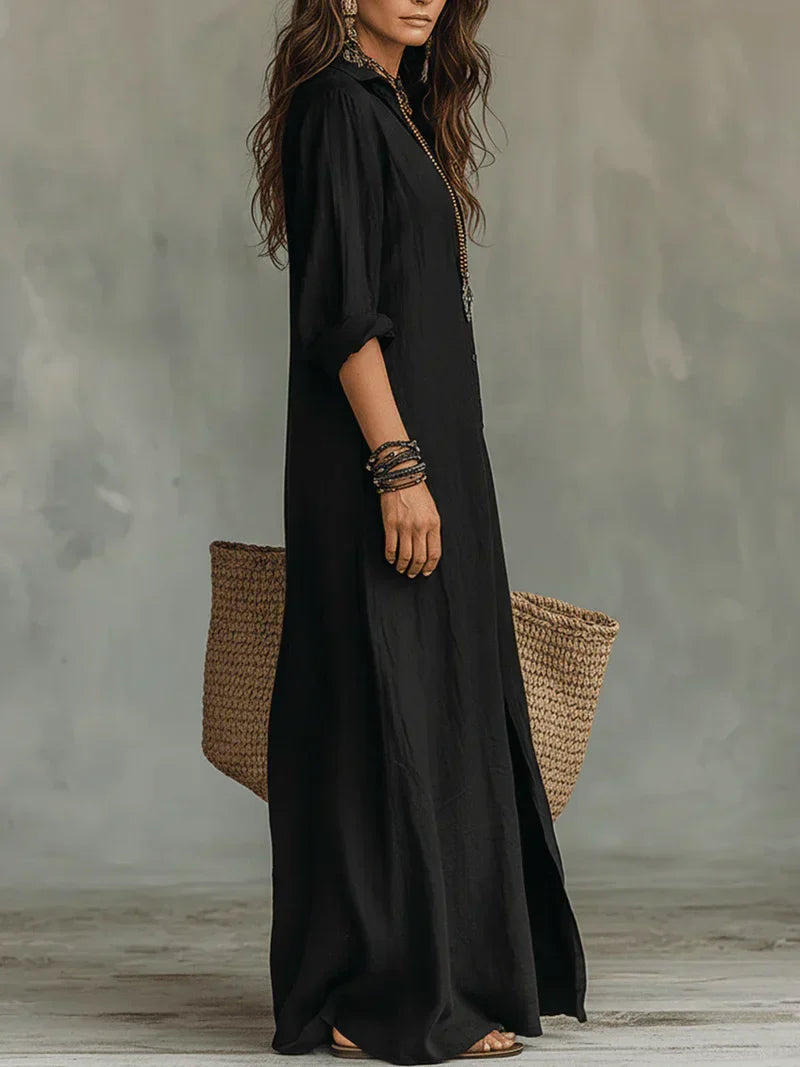 Céline Maxikleid – Detailansicht