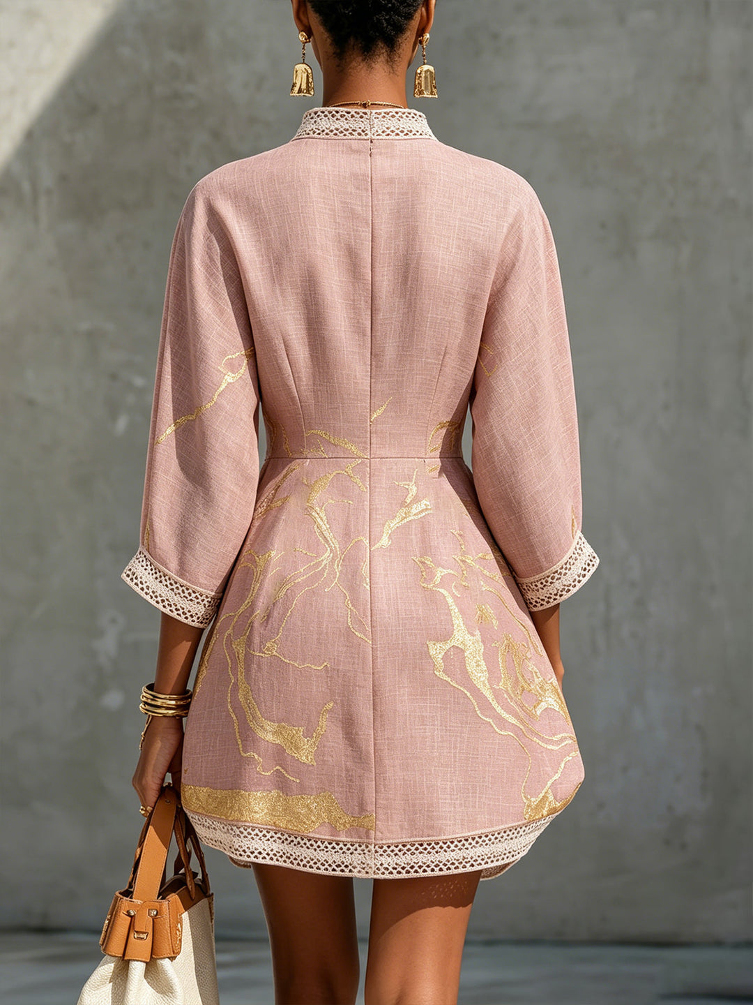 Goldrausch Minikleid Pink