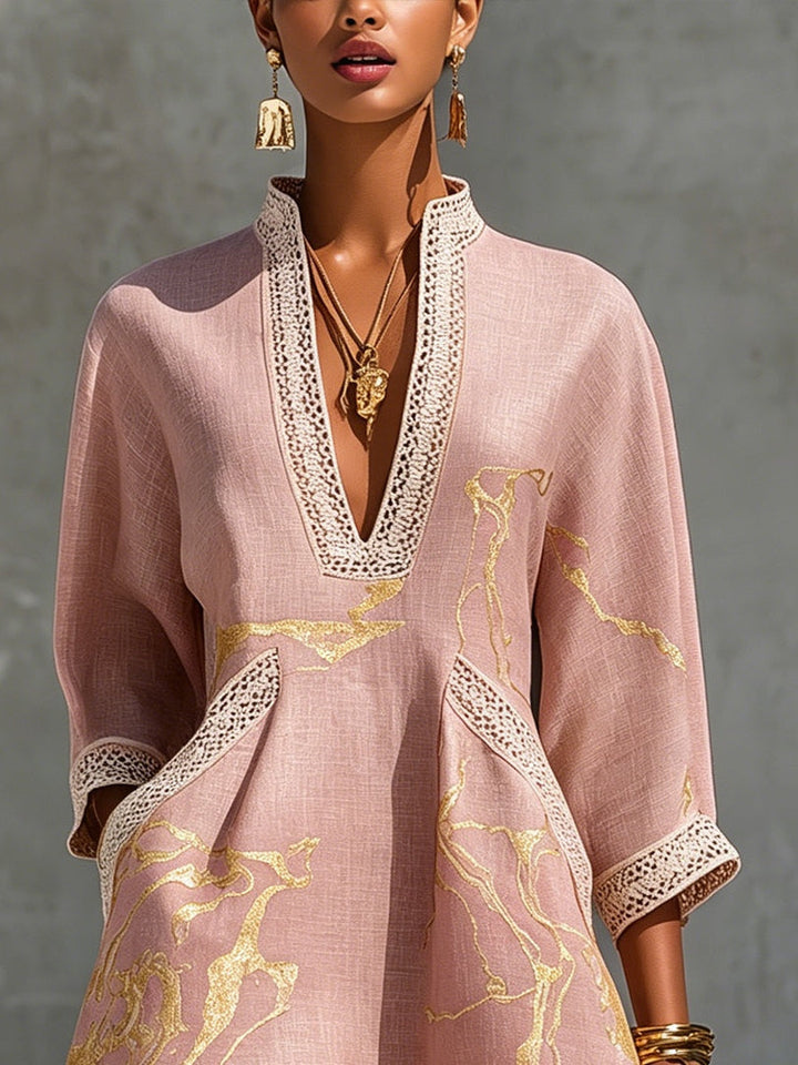Goldrausch Minikleid Pink