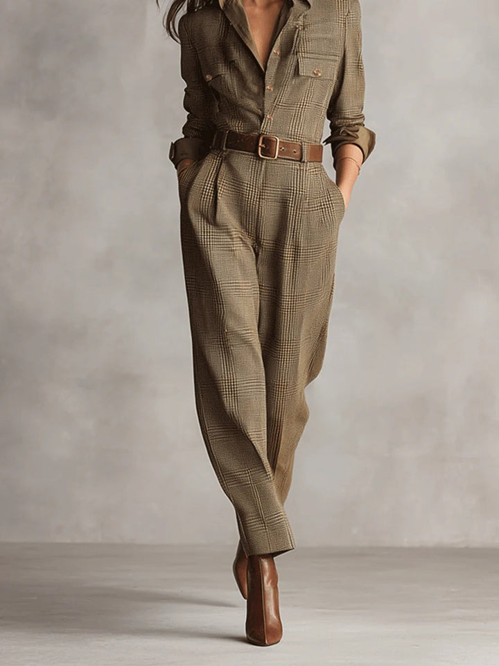 Anna Karo-Jumpsuit Braun