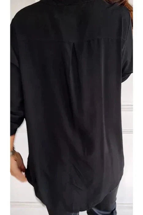 Glanzakzent | Top mit Pailletten-Detail