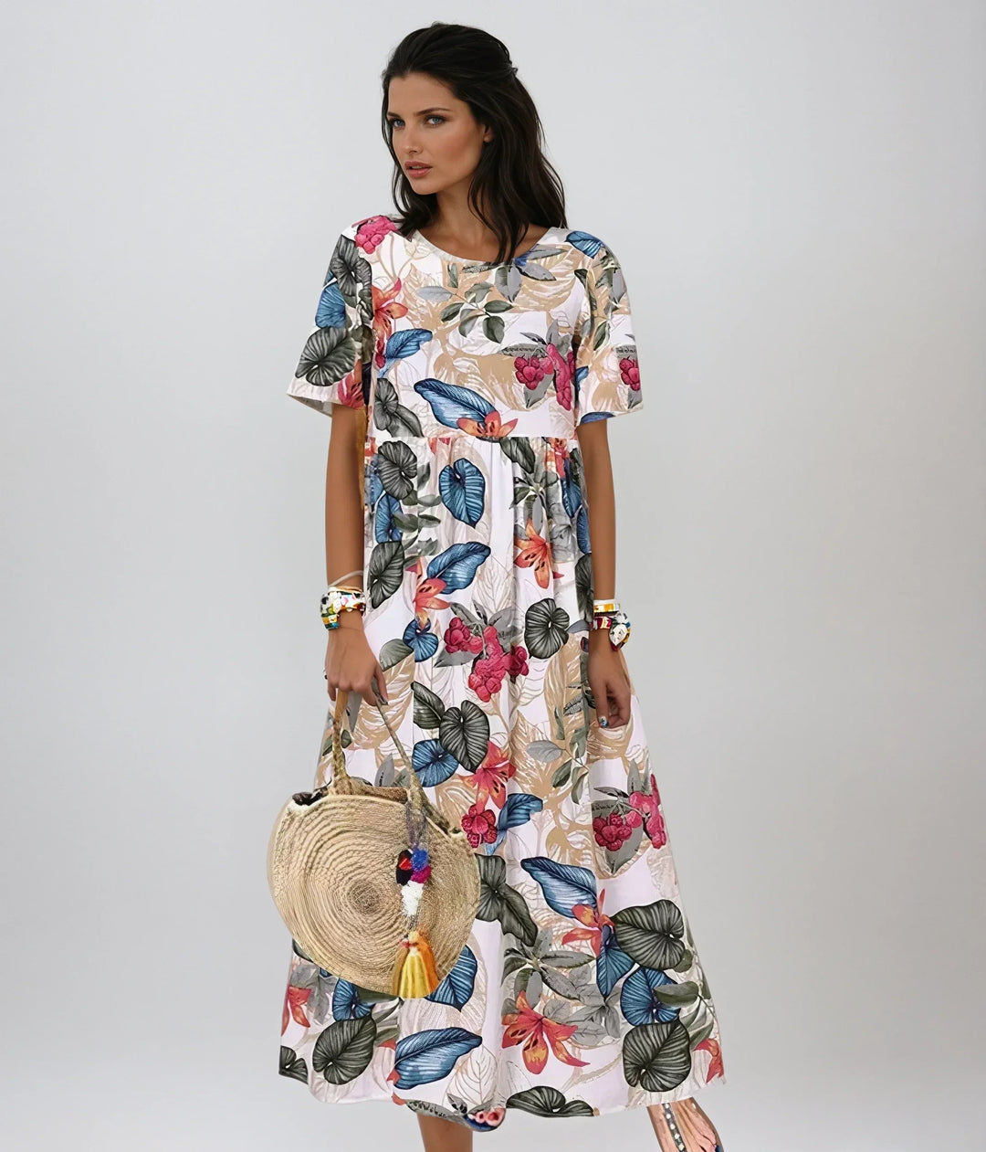Gartenblüte | Blumenkleid mit Rüschenärmeln