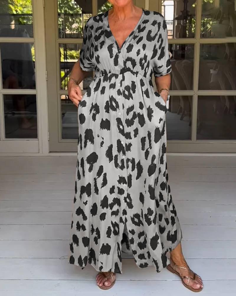 Wildmuster | Kleid mit Leopardenprint