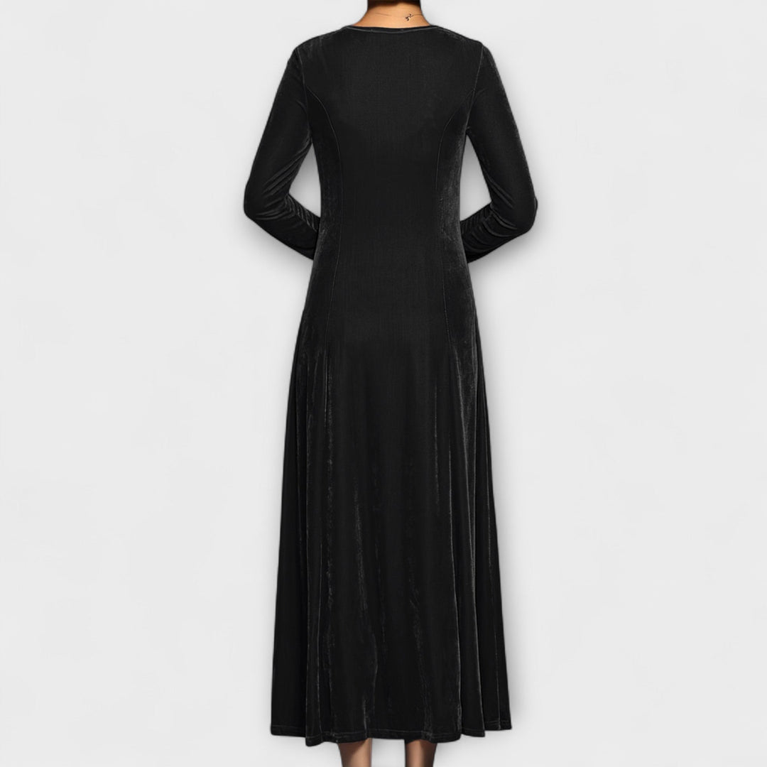 Marilousamt | Weiches Samtkleid