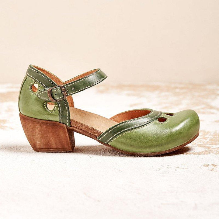 Federschritt | Orthopädische Sandalen mit niedrigem Absatz